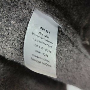 Barefoot Dreams L/XL Gray Sweater Cardigan Barefoot Dreams Cozy Chic Lite Circle